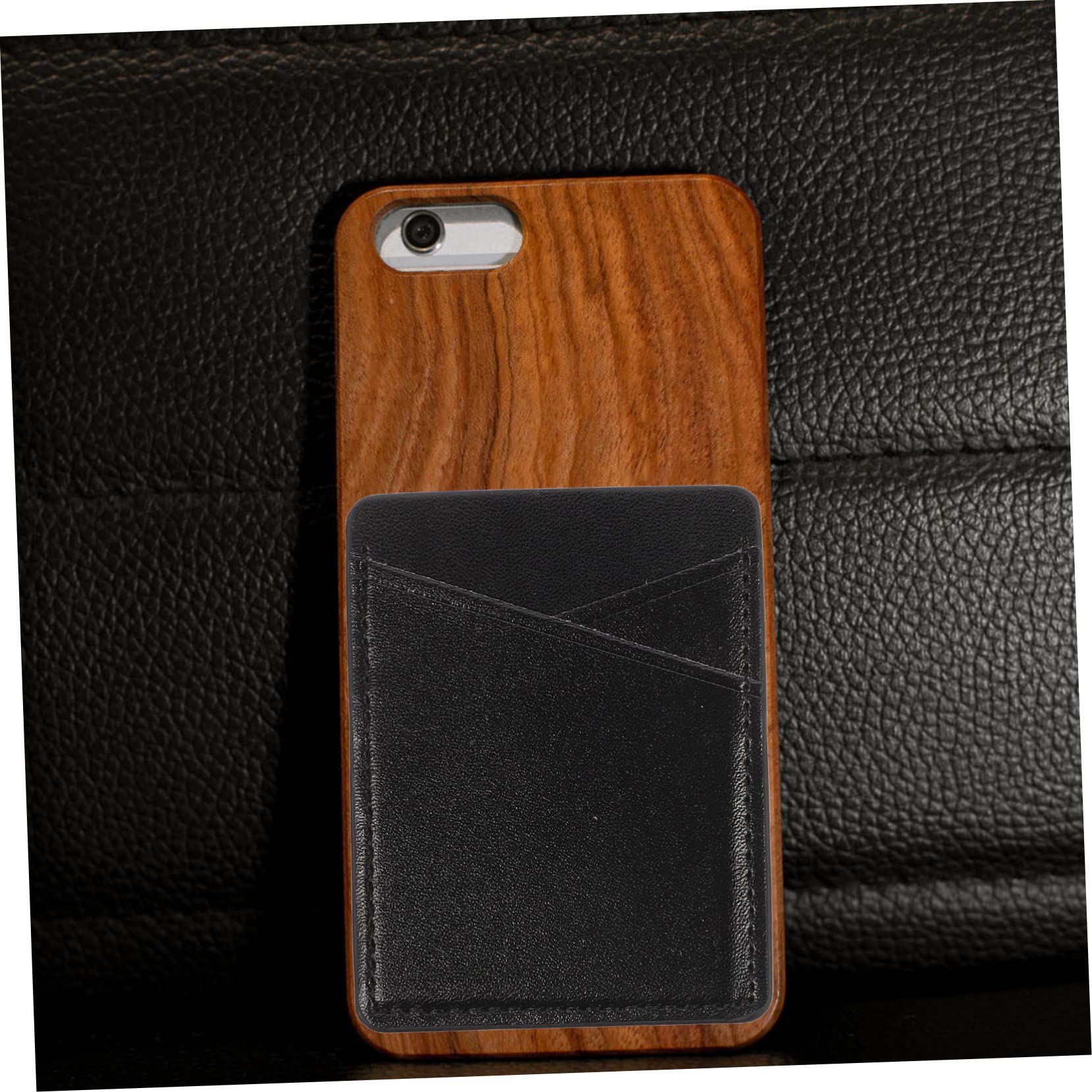 DOITOOL 10piezas Soporte Adhesivo para Tarjetas De Crédito Holder De PU para Teléfono Móvil Organizador De Ranuras Práctica Compatible Smartphones