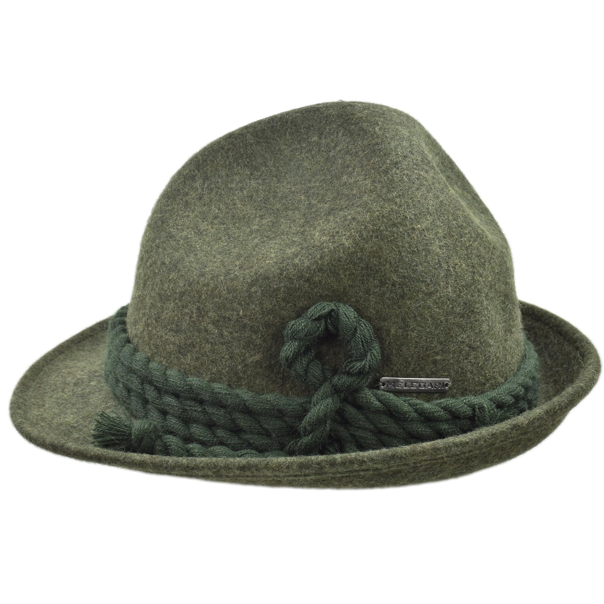 Melegari Cappello Tirolese da Montagna | Dreispitz Artavaggio | Cappello da Pastore | Contadino e Cacciatore | Loden Hut | Cappello Tradizionale da alpeggio