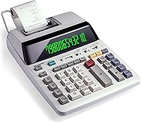 Sharp EL-1801V Printing Calculator, 12-Digit Fluorescent Display, Color-Coded Keys, AC Powered for Business Office Use