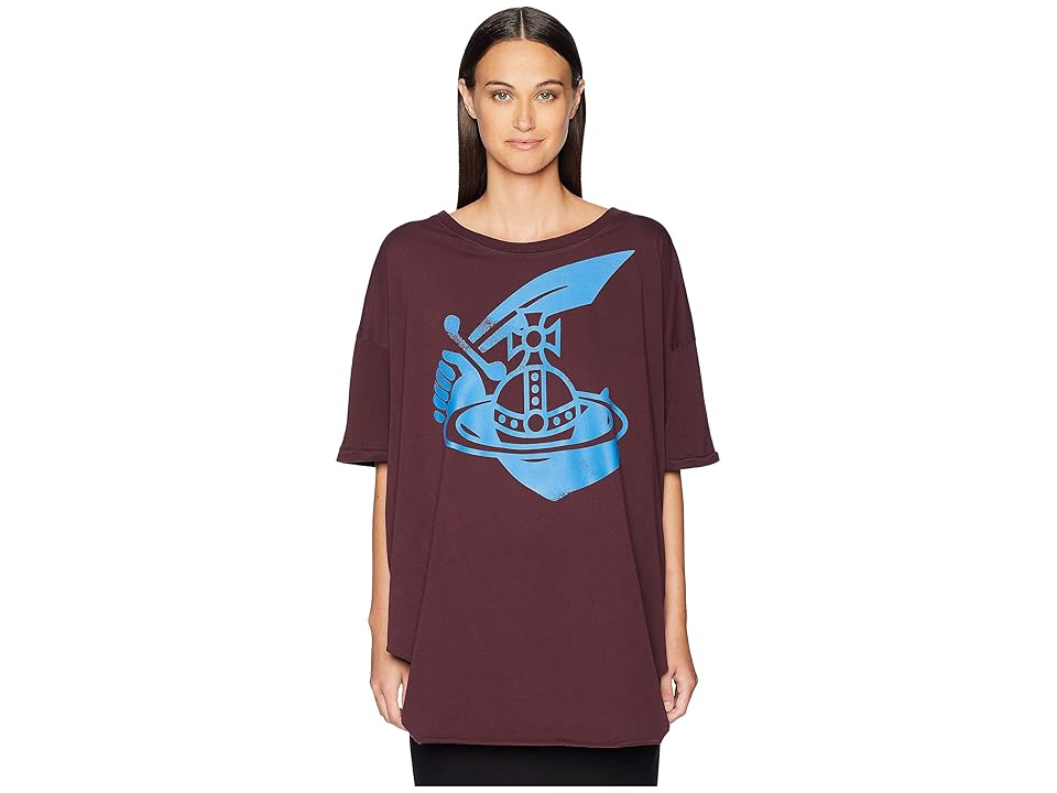 

Vivienne Westwood Baggy T-Shirt (Bordeaux) Women's T Shirt, Burgundy