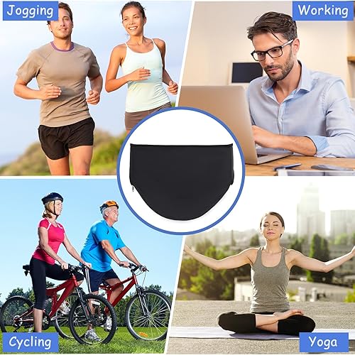 Miniatura 7 de Paterr 8 fundas para cinturón de ostomía con cinturón elástico ajustable y bolsillo interior para sostener la bolsa de apoyo sigiloso para hombres y