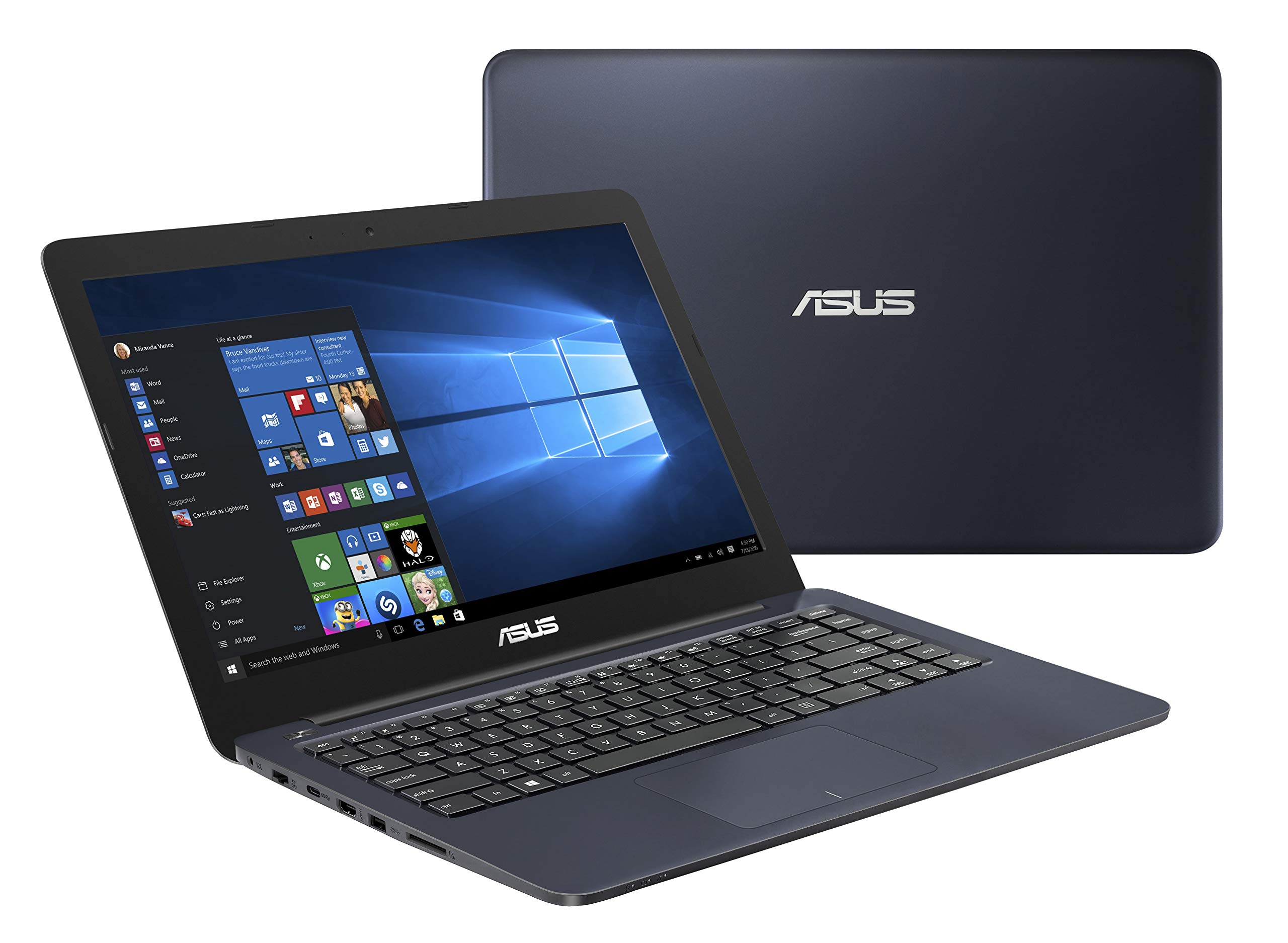 Amazon | ASUS ノートパソコン (E2-7015 APU/4GB・SSD 128GB/14インチ 