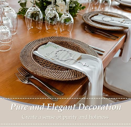 Miniatura 6 de Sasylvia 30 piezas de recuerdos de bautismo, mini placa de rosario, cuentas de rosario de bautismo con cruz y 30 bolsas de organza para primera