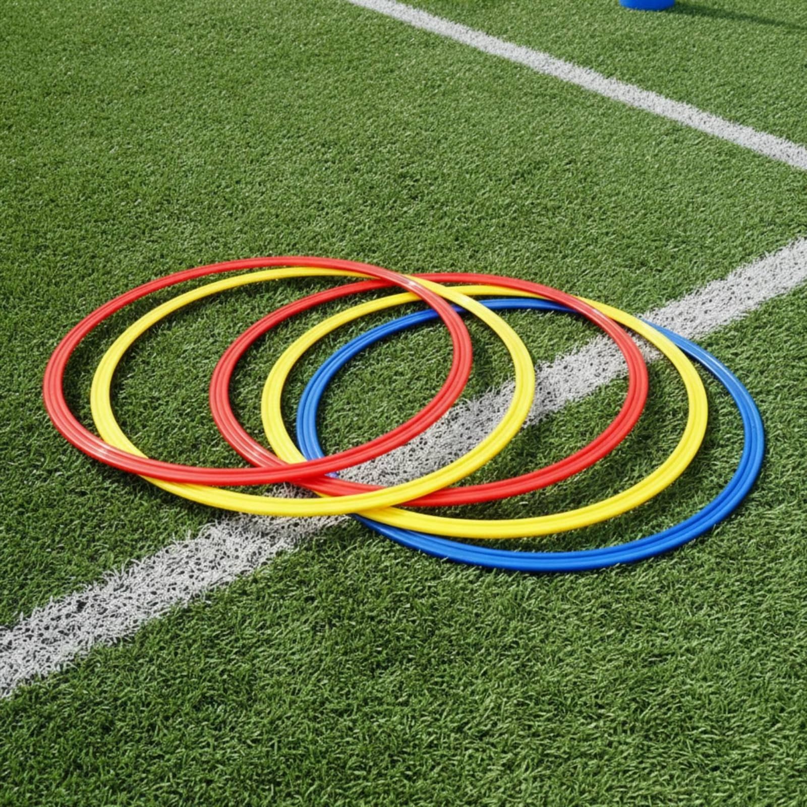 Qianly Cerchio Agility Allenamento Sportivo Cerchio Plastica Flessibile Materiale Resistente Anello Training per Fitness
