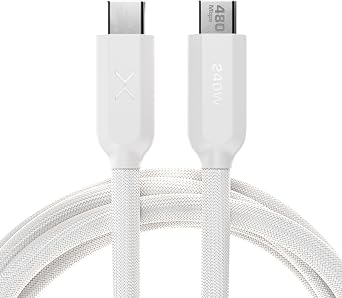 NOCO XGrid XC3 240W USB-C to USB-C Cable Type C Fast Charging Cord, USB-IF Certified, Smart E-Marker Chip, 480Mbps Data, UltraFlex Braided Nylon + Silicone Jacket, 10-Foot Durable Design
