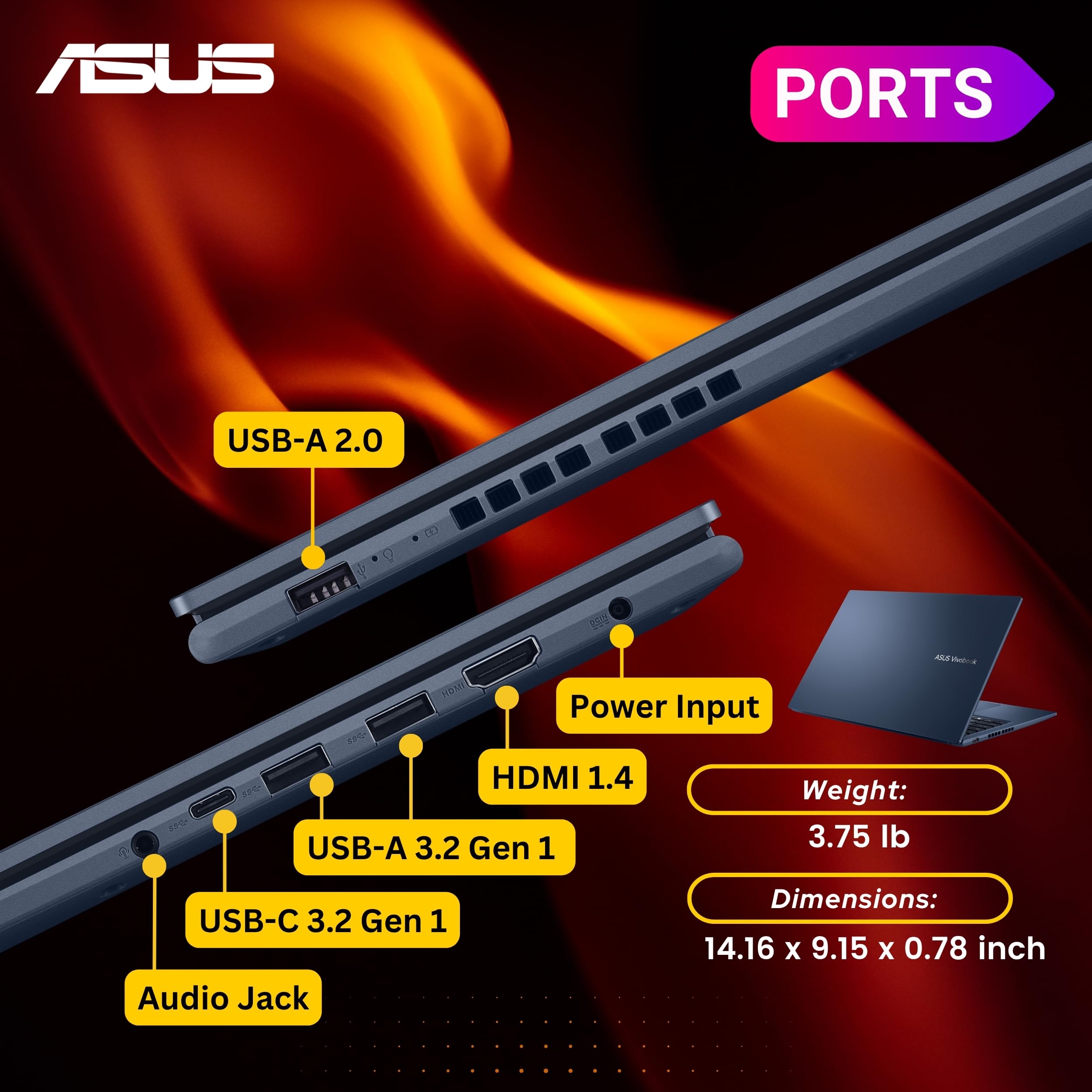 Amazon.com: ASUS Vivobook 15 Laptop, 15.6
