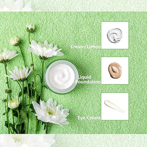 Miniatura 4 de Tarros de crema de vidrio de 1 onza con tapa dorada, recipientes de vidrio verde vacíos, frascos cosméticos recargables para ungüento, loción,