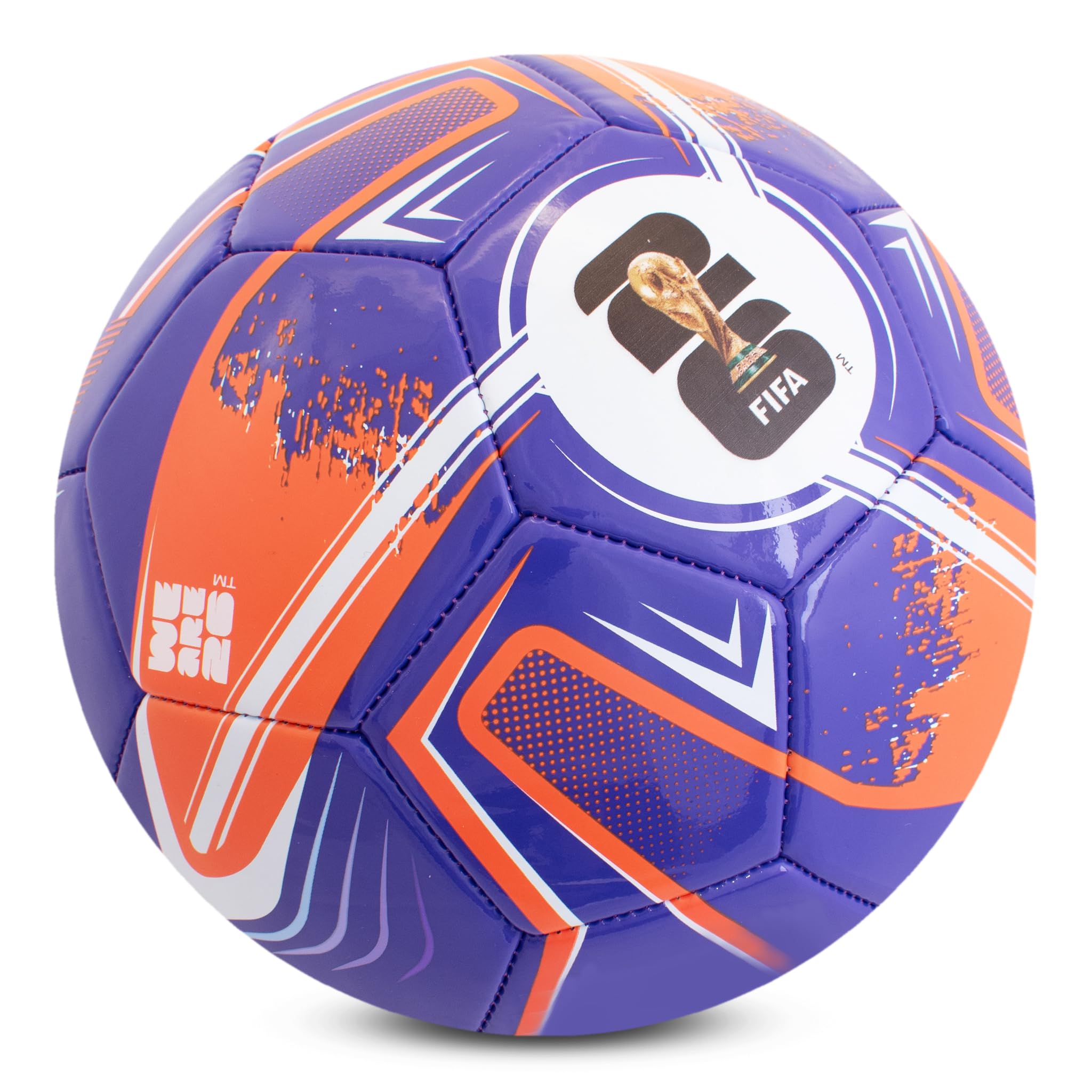 Hy-Pro Officially Licensed FWC26 Size 5 Football - Training Ball with Trophy Design & Host Nations Graphics, Football Gifts for Boys - FIFA World Cup 2026 Design