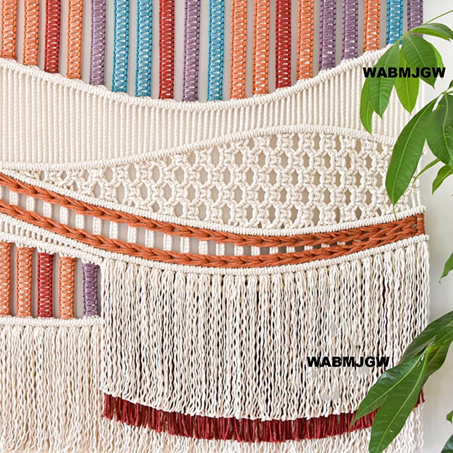 特大サイズ　マクラメタペストリー Amazon.co.jp: 大きなマクラメ壁掛けタペストリー自由奔放に