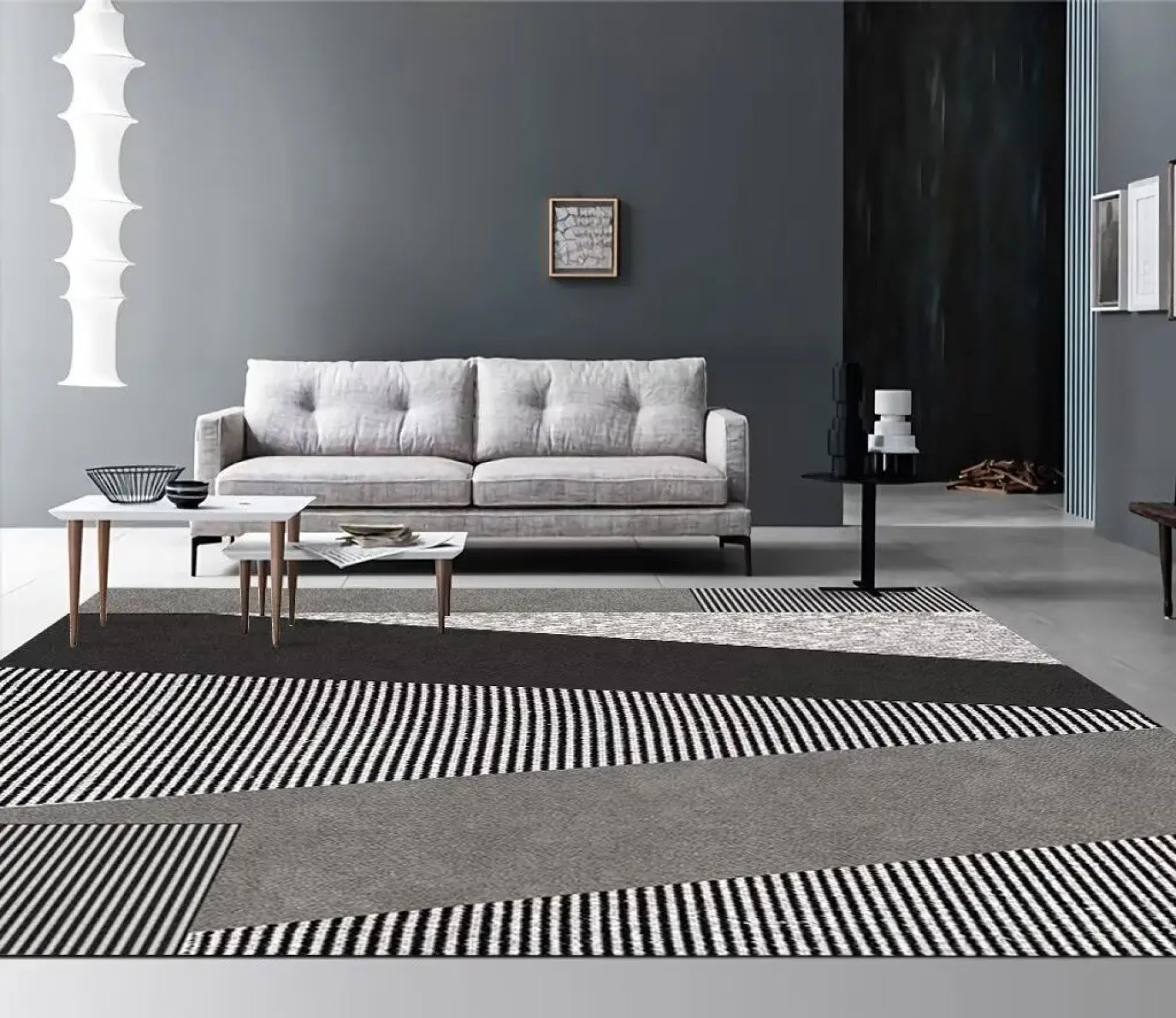 Tapis de chambre de style moderne et grand format pour une déco cosy