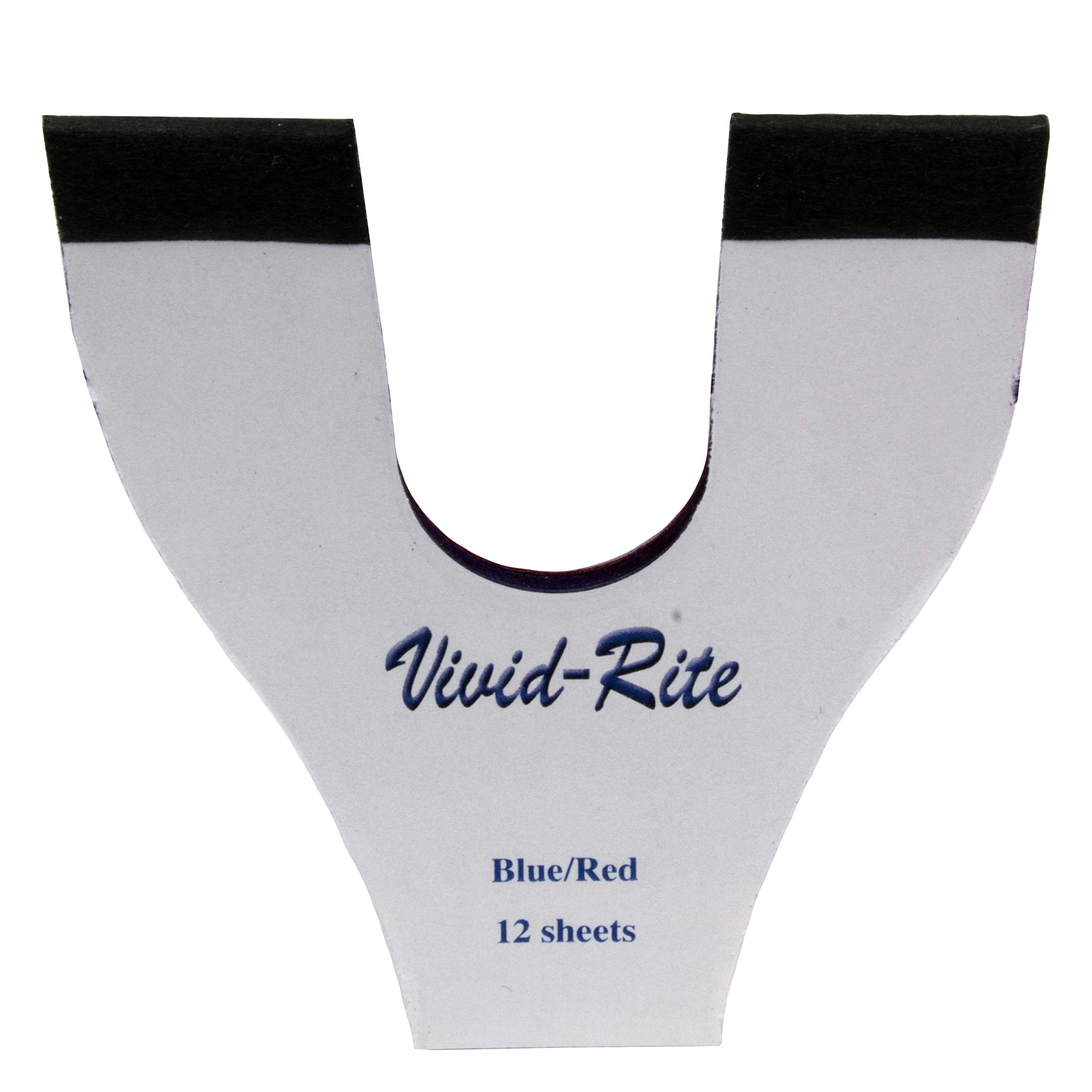 Vivid Rite Horseshoe Articulating Paper, Pack of 72 (Red Blue)