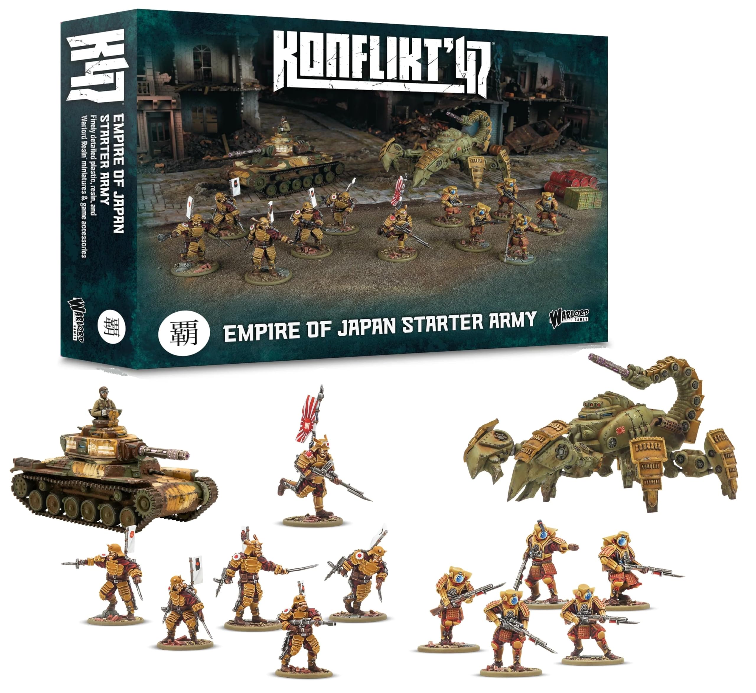 Warlord Games Empire of Japan Starter Army – Miniatures pour Konflikt 47 Miniatures très détaillées à l'échelle de 28 mm