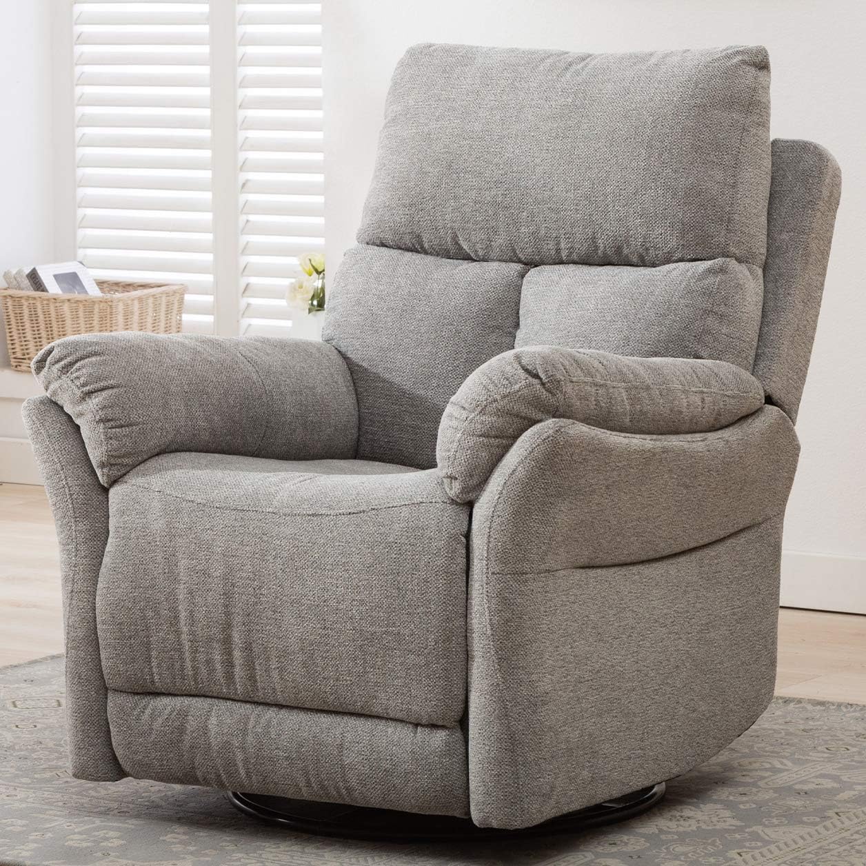 Buy Anj Swivel Rocker Fabric Recliner Chair Reclining Chair Manual Buy Anj Swivel Rocker Fabric Recliner Chair Reclining Chair Manual