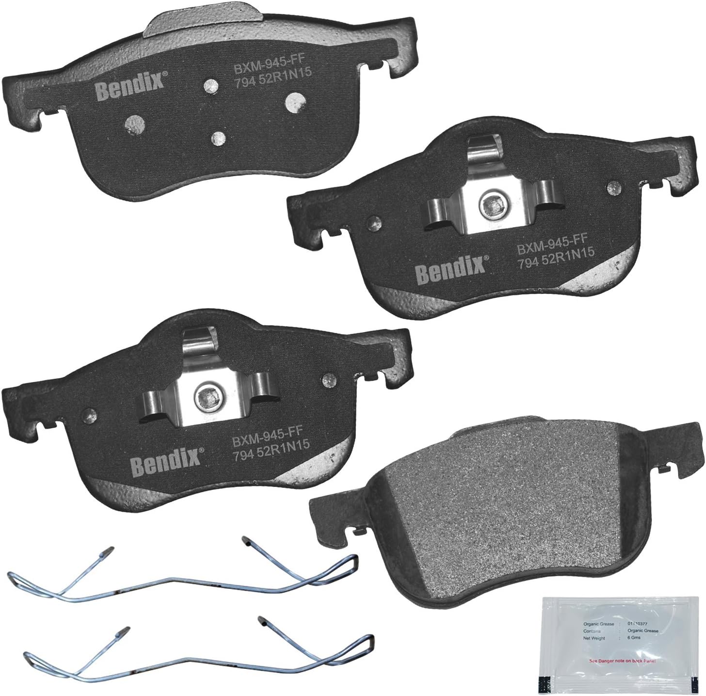Priority1 CFM794 Semi-Metallic Front Brake Pads for Volvo S60 2009-2001, S80 2006-1999, V70 2007-2001, XC70 2007-2003