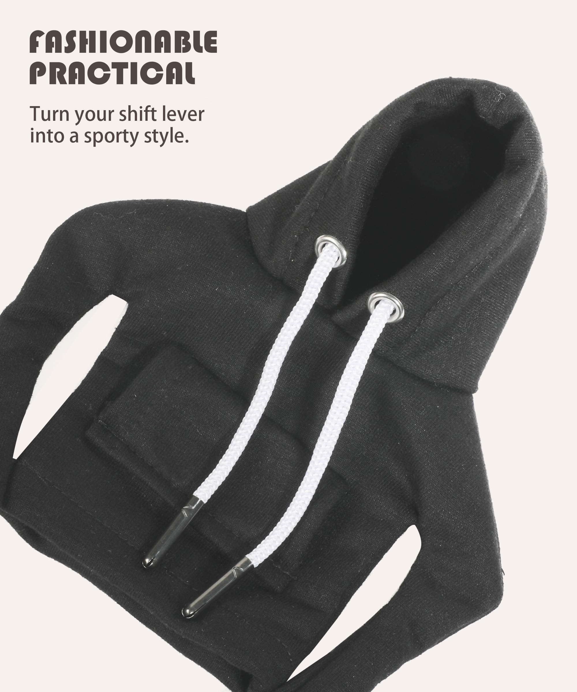 Copripomello Cambio Felpa Con Cappuccio Universale – 2 Pezzi – Morbido E Antiscivolo – Nero/Blu