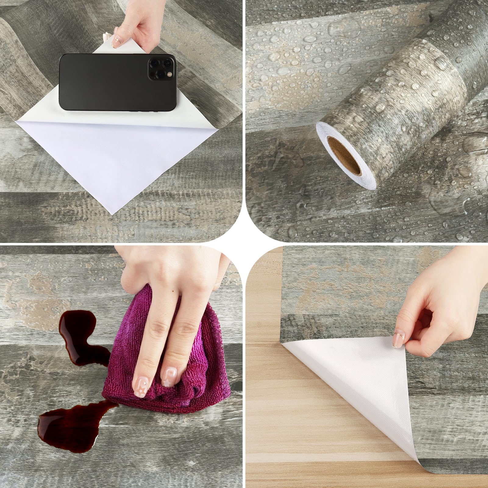 Carta Adesiva Per Mobili Effetto Legno - 40cmx10m, Impermeabile, Per Cucina E Pareti - Foto 4