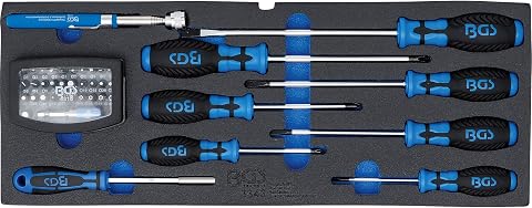 BGS 3343 | Modulo per BGS 3312: cacciavite, inserti e asta magnetica | 41 pz.