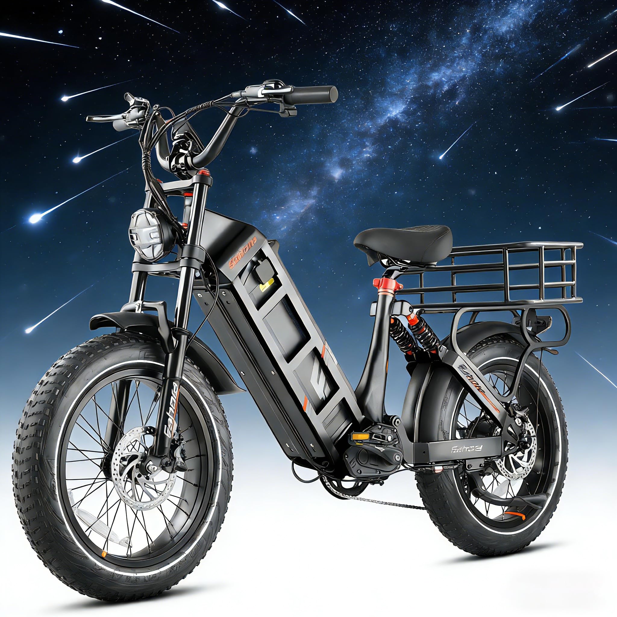 2026 Version Eahora Juliet/Juliet Pro 2 1200W/5400W Dual Motor Electric Bike for Adults 43MPH 60V 70Ah Battery 200Miles Long Range Ebike Full Suspension Electric Bicycle for Commuting