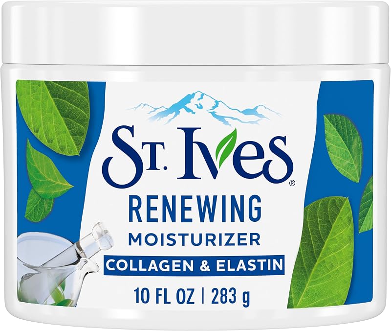 Collagen Elastin Face Moisturizer for Dry Skin, Paraben free and Non Comedogenic, 10 oz