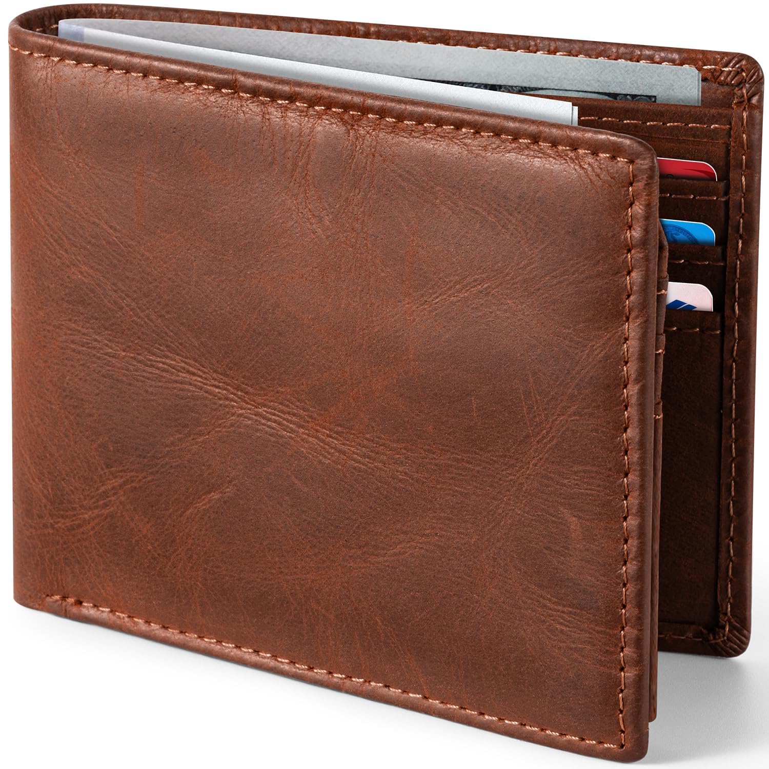 GSOIAX Top Grain Leather Wallet