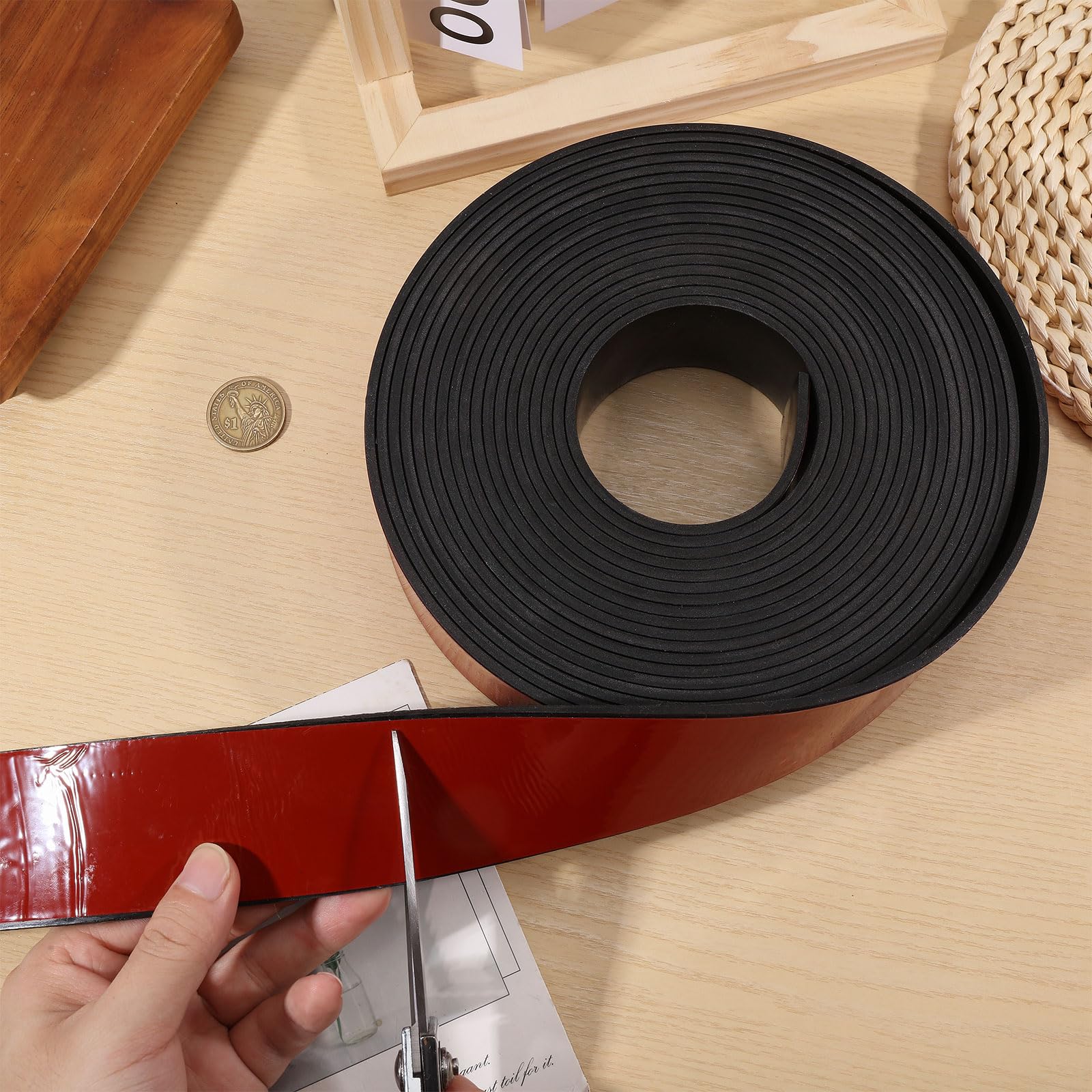 FREEBLOSS 8.7 Yards Kielschutz 2" Breite Kajak Kielschutz Klebstoff Geeignet Für Kajaks Glasfaser Aufblasbare Gegenstände Schwarz