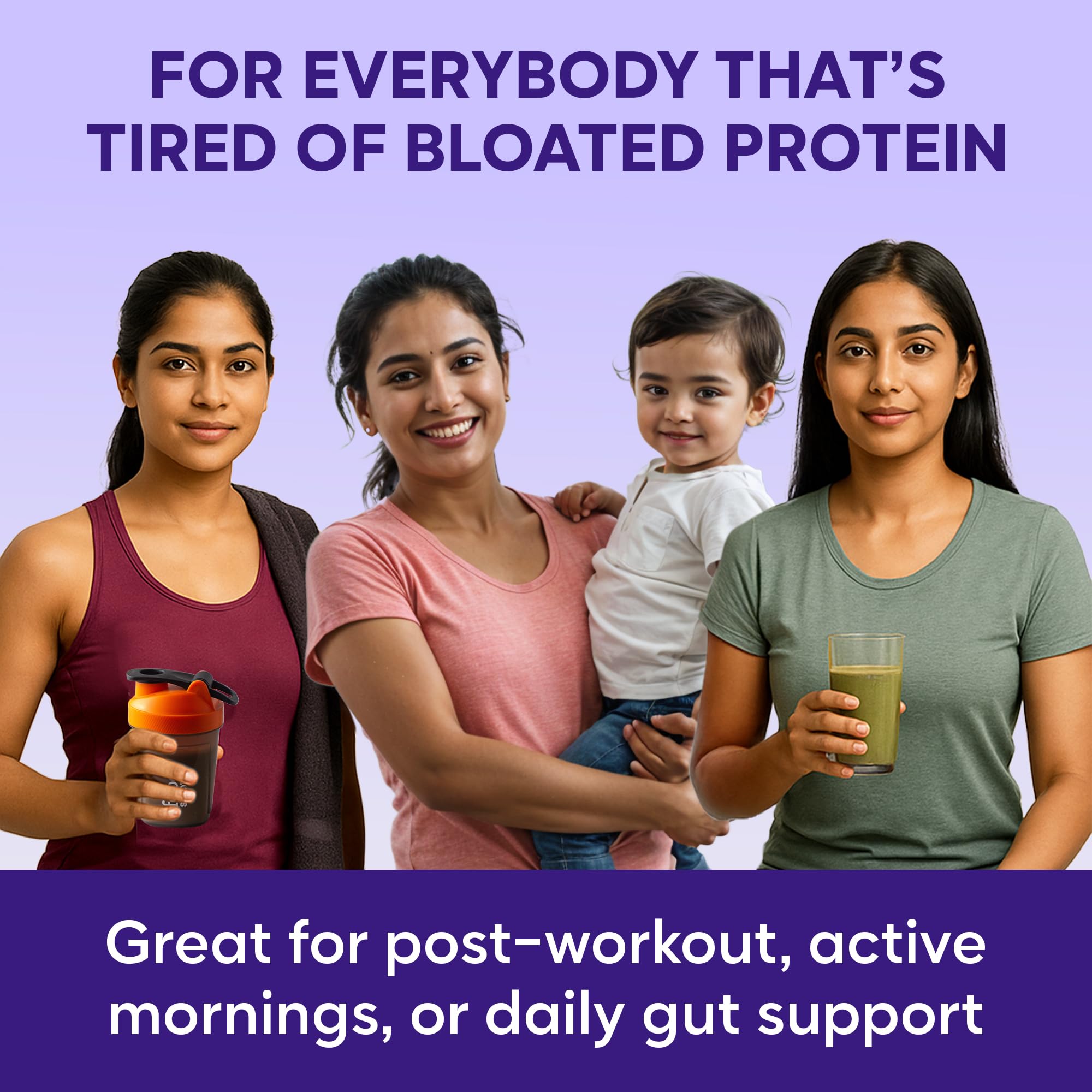 Foodstrong Gut Friendly Plant Protein - Chocolate (Cacao) | 24g Complete Plant Protein with Probiotics, Digestive Enzymes, Prebiotics & Indian Herbs | Vegan | No Sugar | 500g — Amazon image 10