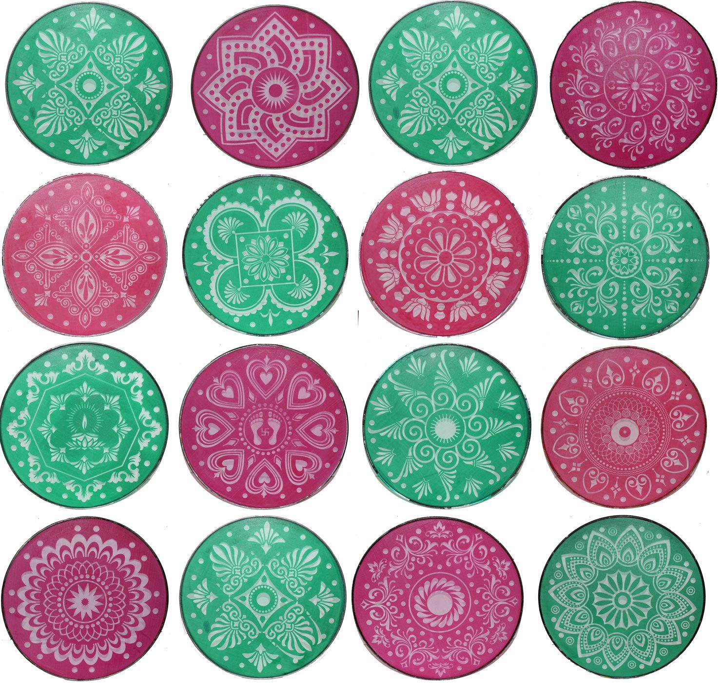 Odishabazaar 10 Pcs Set Rangoli Net 12 inch