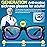Hion Adult Anti- Motion Sickness Smart Glasses, Ultra-Light Portable Nausea Relief Liquid Glasses, Carsickness Airsickness Seasickness Glasses, Kids Travel/Cruise EssentialsBlack