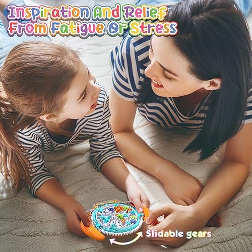 Miniatura 2 de Rompecabezas de la mente para niños de 3 a 8 años, rompecabezas de laberinto 3D para niños, rompecabezas de cerebro, juego de bola de gravedad,