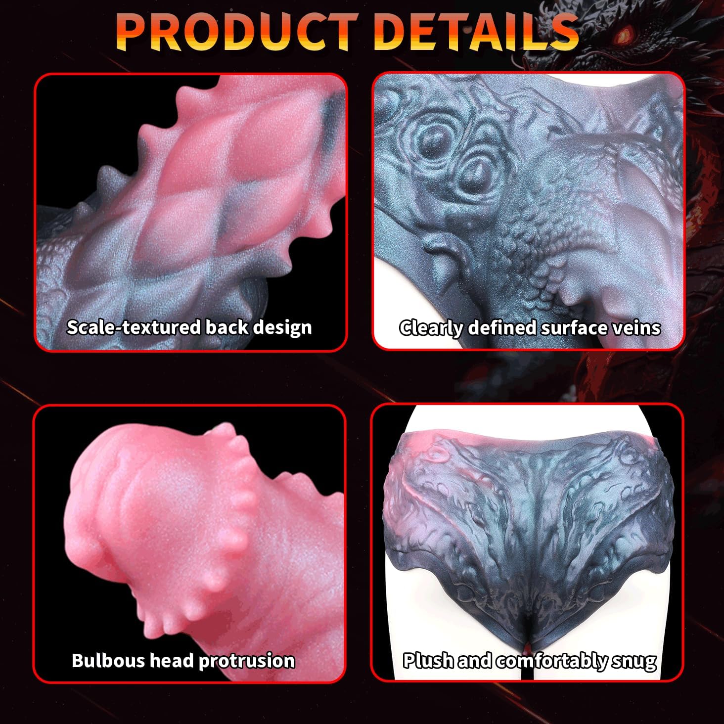 Soft Silicone Realistic Strap On Harness Dildo with Textures, Reusable Wearable Harness Dildo with 10.62in Penis Sleeve Adult Sex Toy for Man Woman