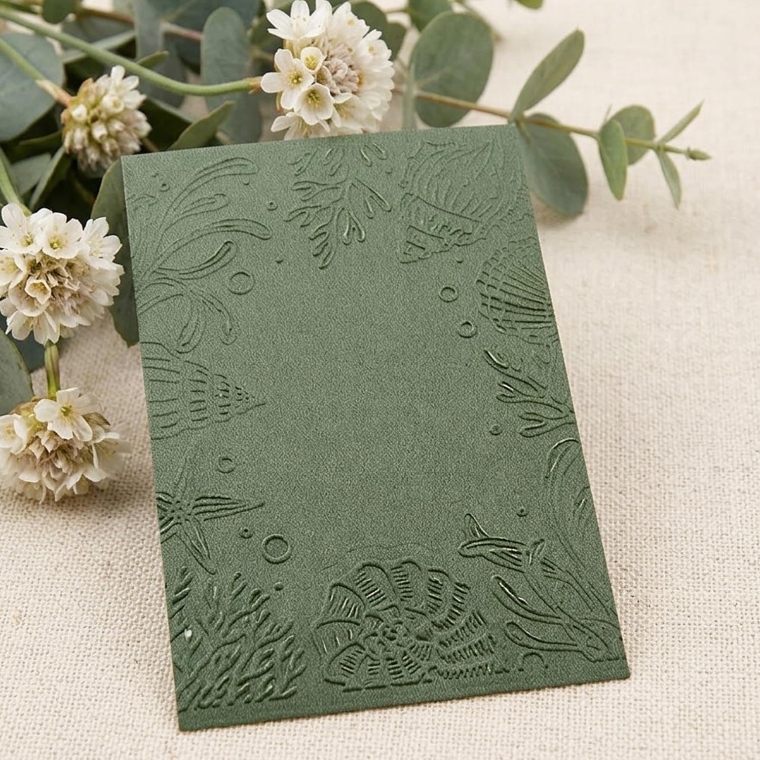 3D Ocean Sea Star Shells Embossing Folders for Card Making, 4.13x5.83 Inch A6 Plastic Embossing Templates for Scrapbooking, DIY Handmade Crafts, Greeting Cards Decoration