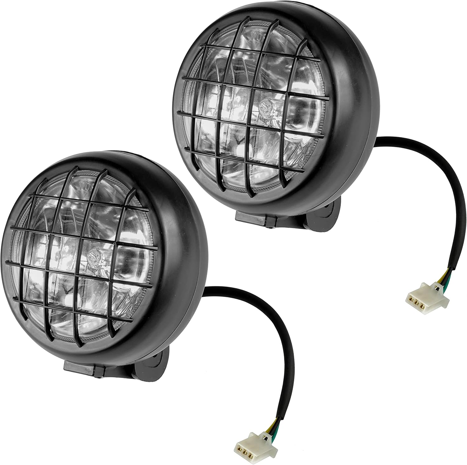 Caltric Headlight Set Complete Left and Right Compatible with Yamaha Warrior 350 YFM350 YFM-350 1996-1999