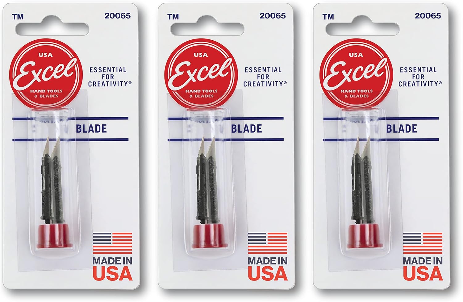 Excel Blades 65 Hobby Replacement Blades, Set of 6 Carbon