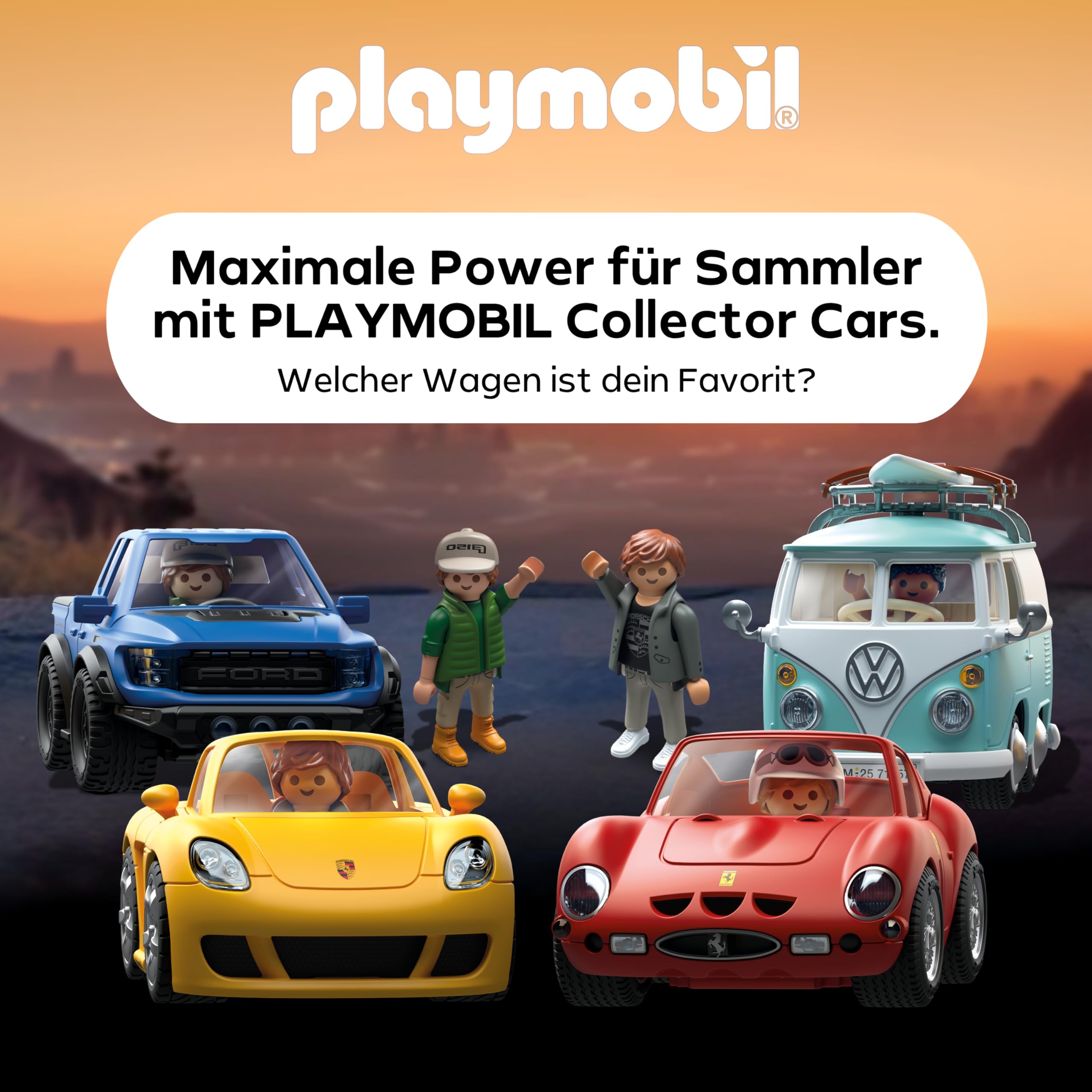 PLAYMOBIL | Cars | Magnum, P.I. Ferrari 308 GTS Quattrovalvole | Famous Cars | Supersportwagen | Sammlerstück für Autofans | Spielzeug für Sammler und Kinder ab 5 Jahren | 71343