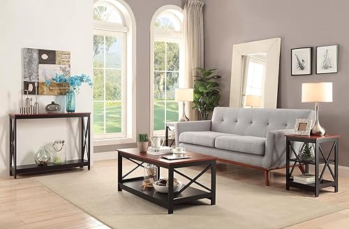 Miniatura 22 de Convenience Concepts Oxford Mesa auxiliar Negro -,Barnwood/Negro,Azul,rosado (Blush Pink),Cerezo/Negro,Azul