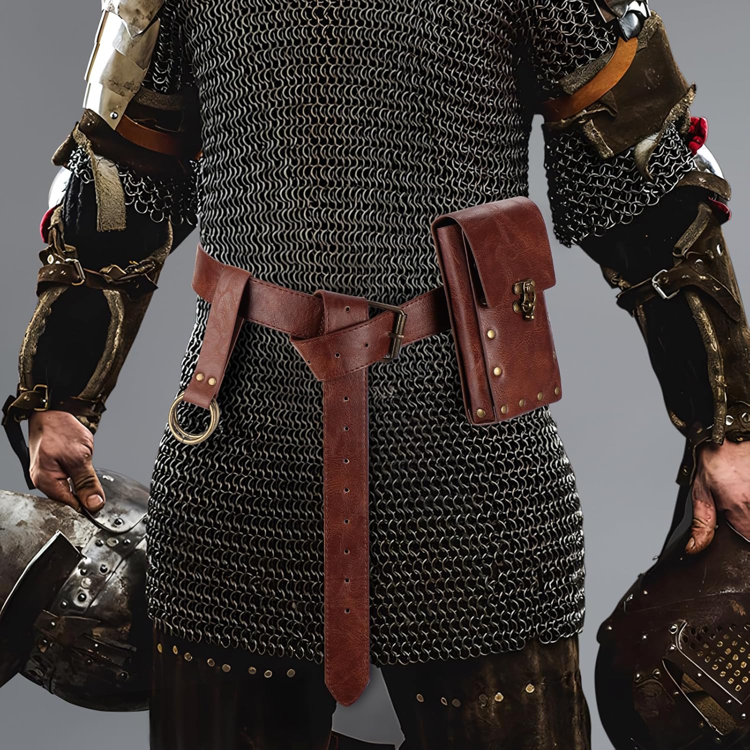 Renaissance Belt Pouch Waist Bag Pouch Skirt Hike Medieval Bag Ren Faire Costume Accessories for Halloween - Image 2