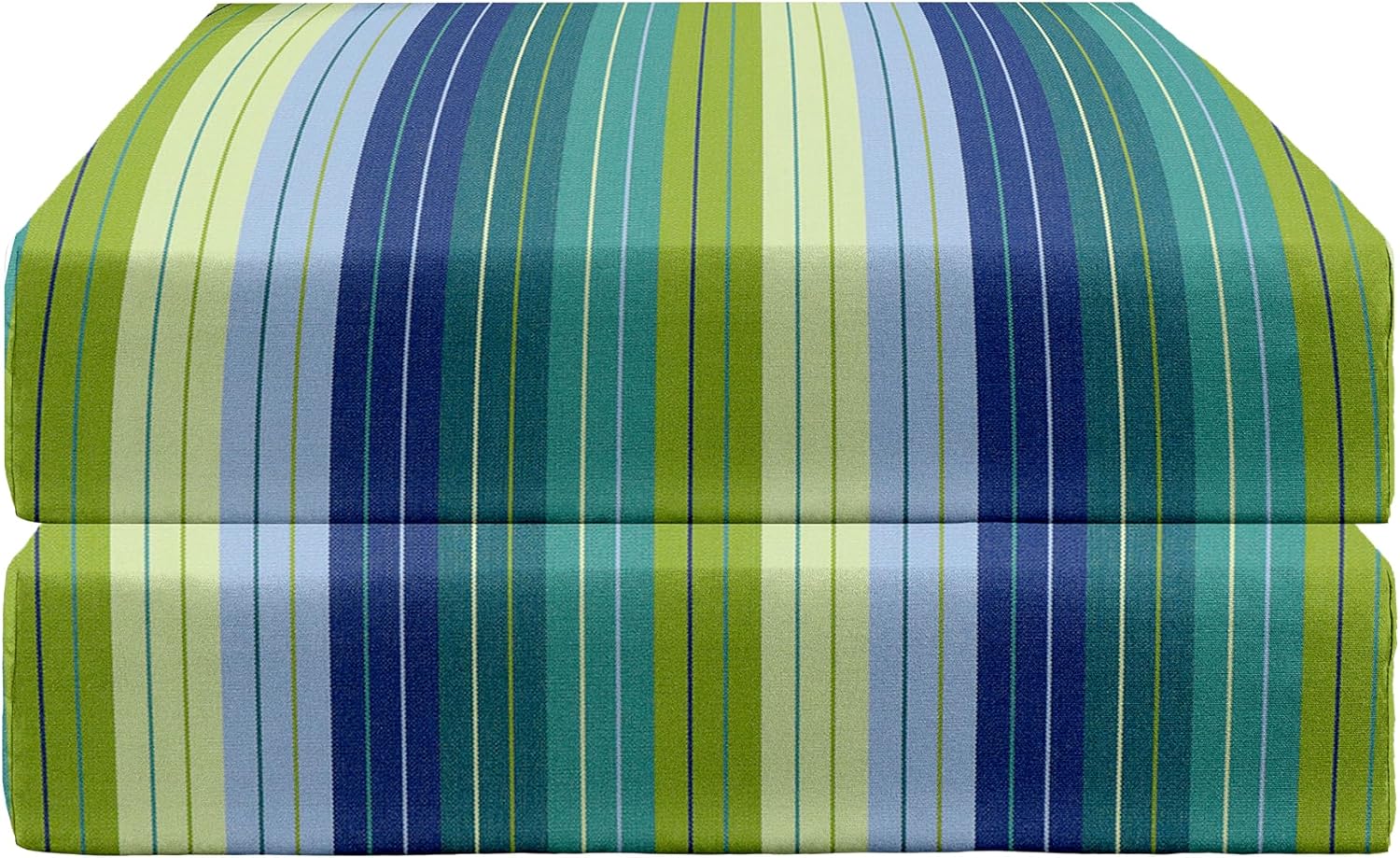 RSH DÉCOR Set of 2 Sunbrella Deep Seating Chair Cushions | 22" x 22" x 4" Seat | Water & Fade-Resistant | Outdoor Chair Cushion for Patio Furniture | (Dolce Oasis) - Made in USA