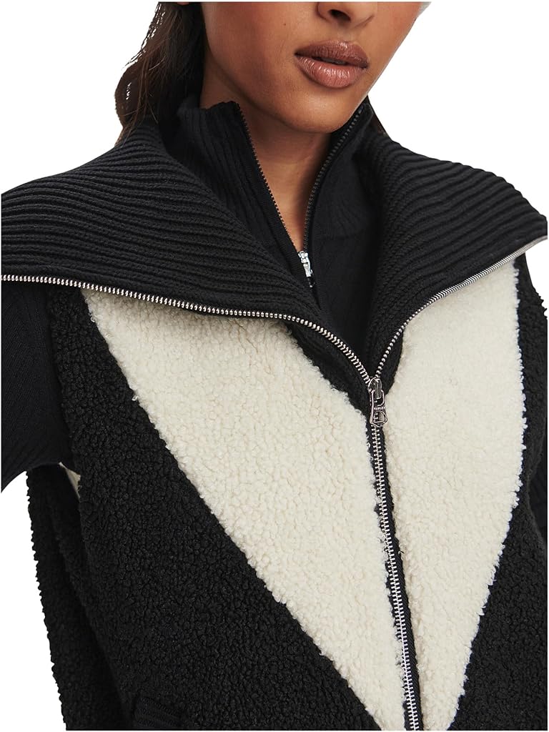 Black Varley Caspian Sherpa Gilet