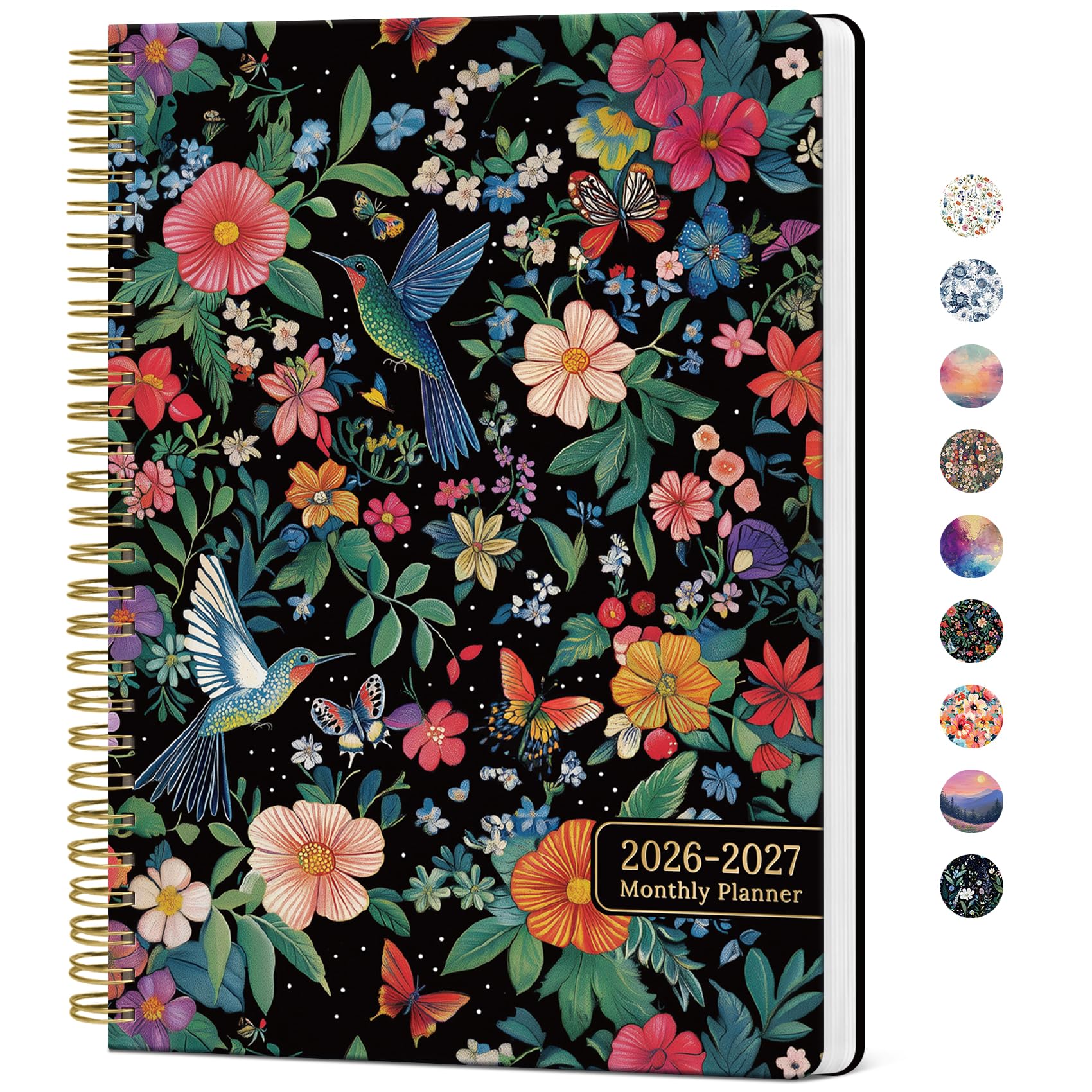 Taja 2026-2027 Monthly Planner with Hummingbird Cover | 2-Year Calendar for Students & Professionals - main product image