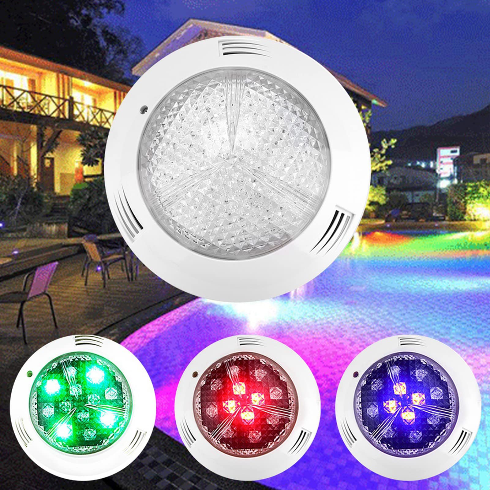 RGB Podwodne Oświetlenie Basenowe, 12V 35W IP68
