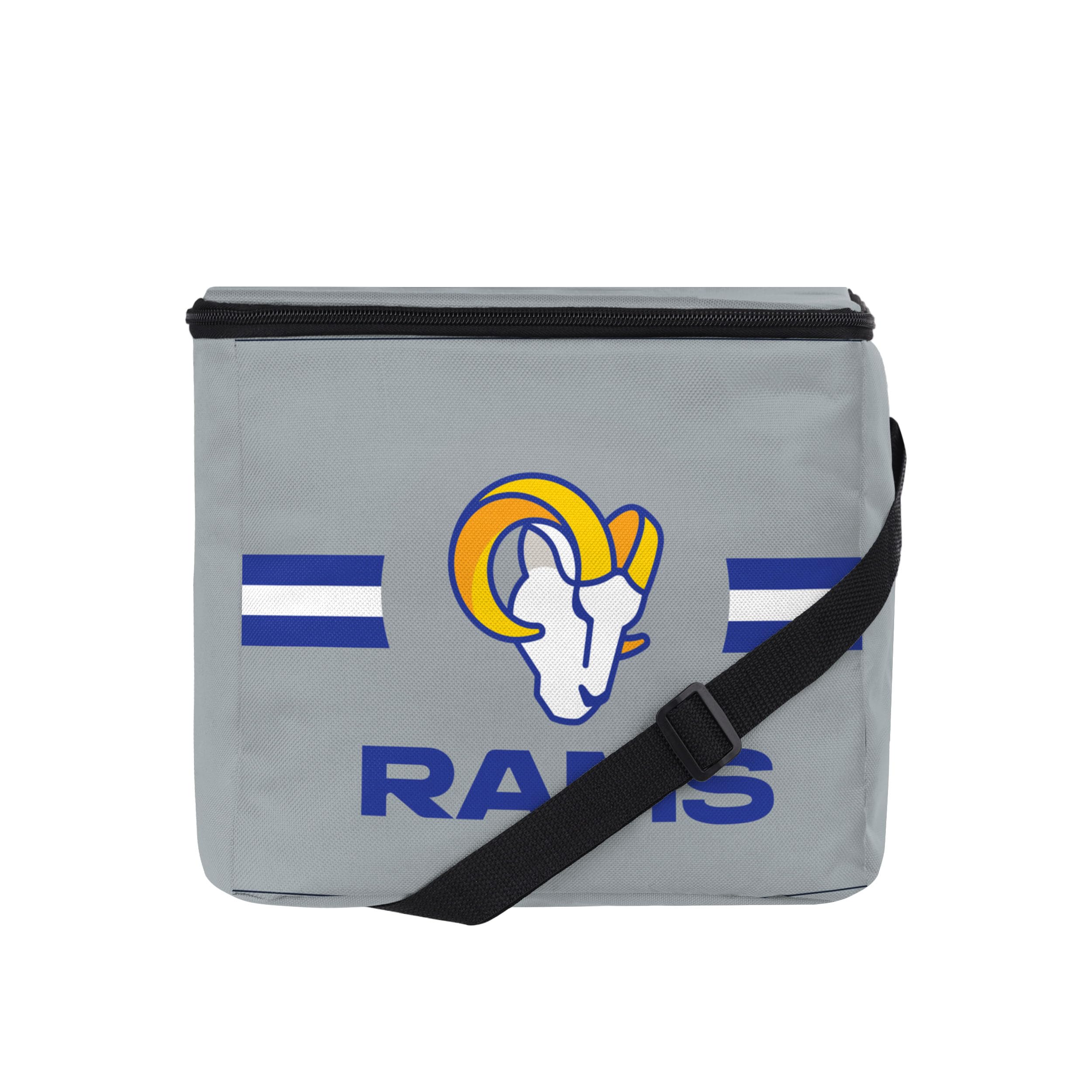 FOCO NFL Officially Licensed Primary Logo Team Stripe 6 or 12 Pack Soft Insulated Game Day Football Lunch Tote Cooler - Los Angeles Rams - 6 Pack
