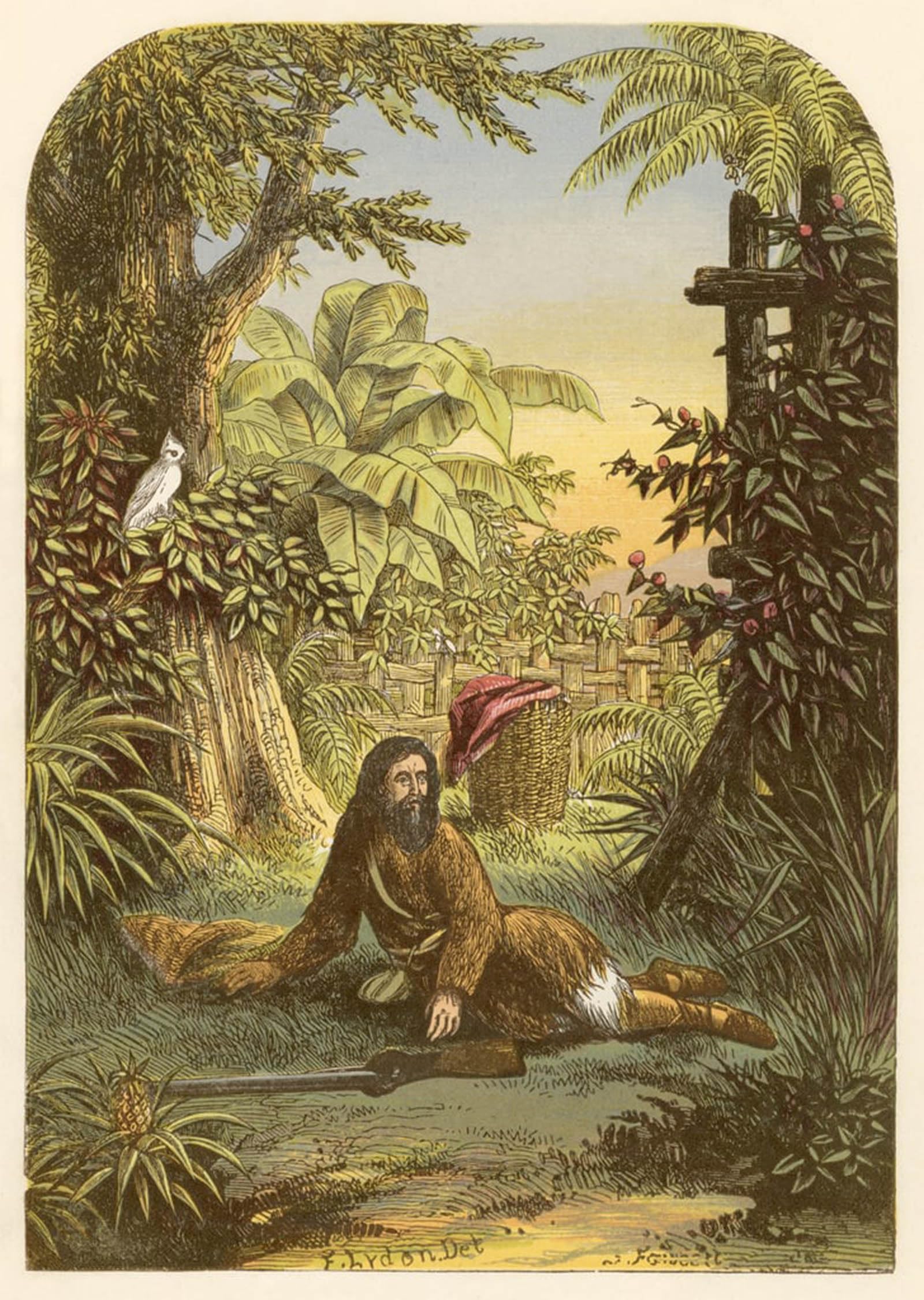 Impression d'art Robinson Crusoé Lydon affiche murale grand format