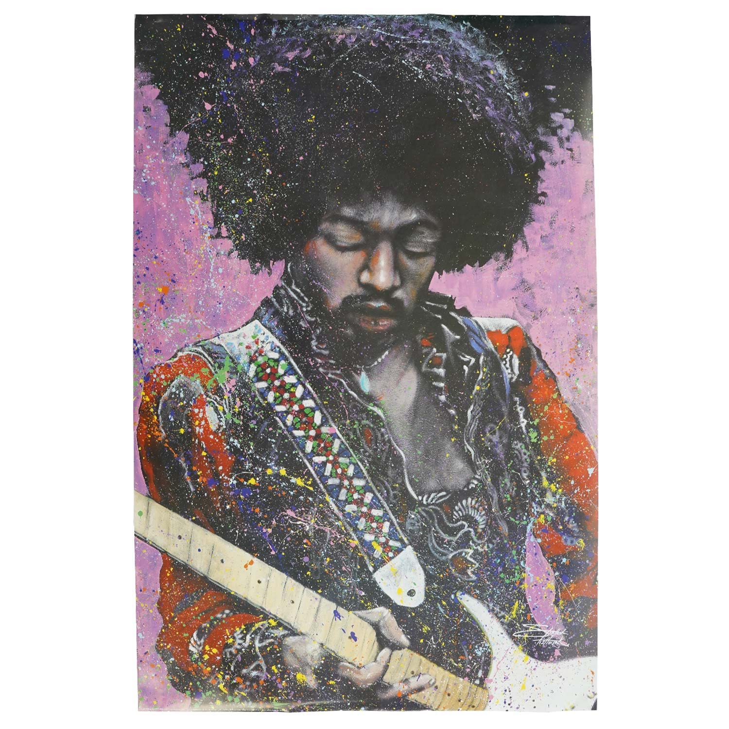 Amazon.com: Jimi Hendrix by Stephen Fishwick Poster 24 x 36 inches