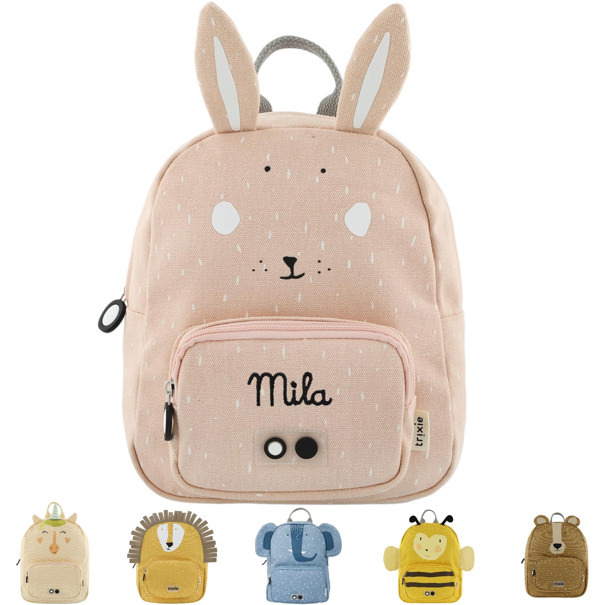 Trixie - Zaino per bambini con nome ricamato