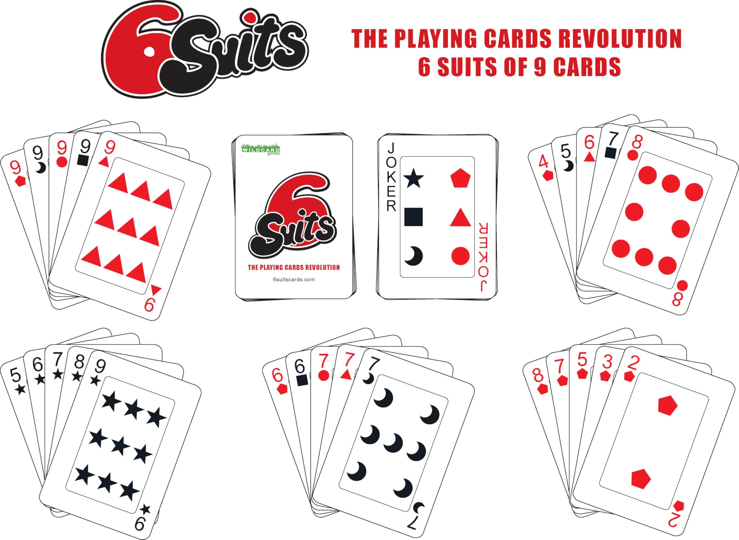 トランプ牌 Amazon.co.jp: 6つのスーツ - トランプ革命 - 9枚のカード6つのスーツ