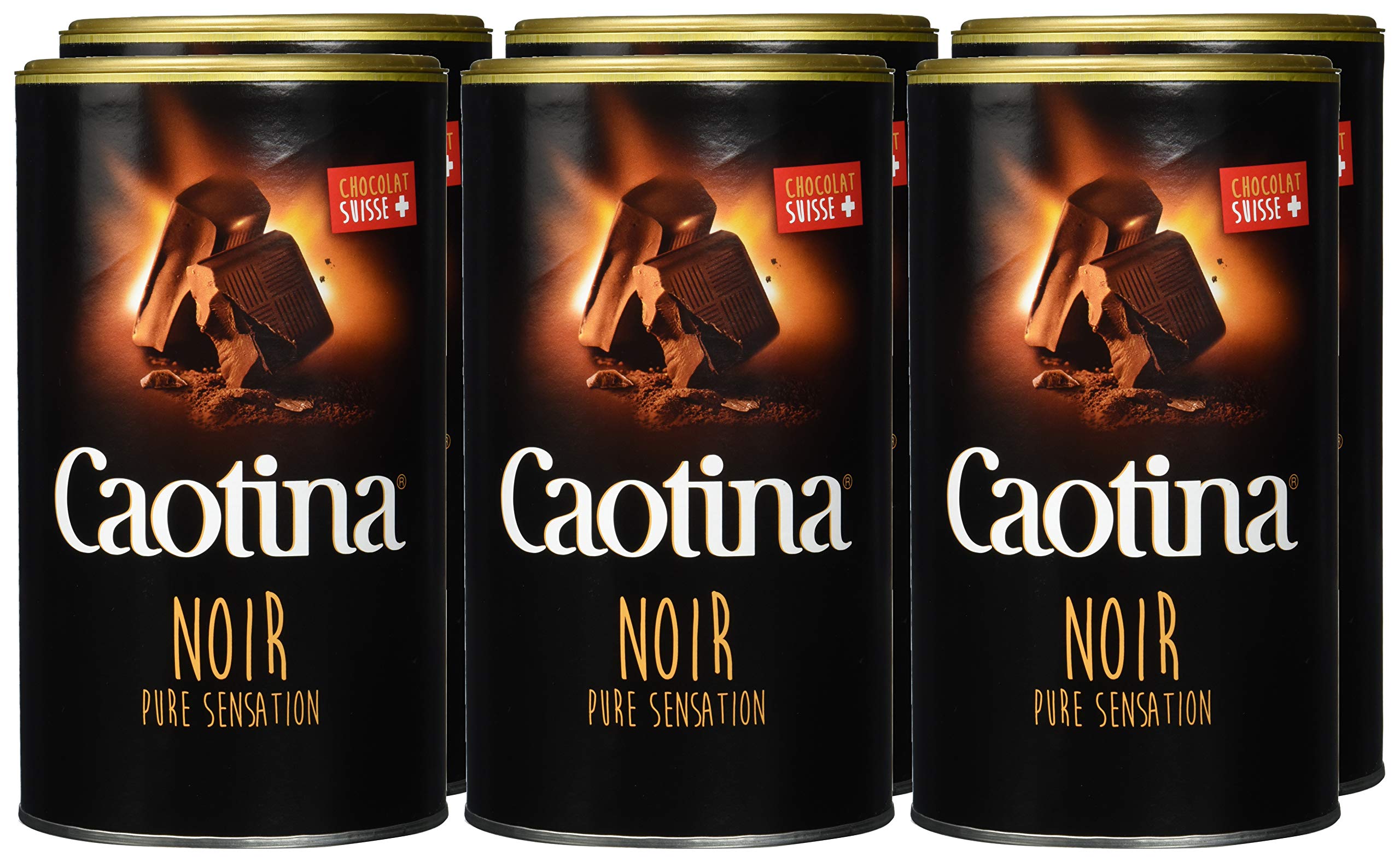 Caotina Noir Zartbitter Dose 500g, 6er Pack (6 x 500 g)