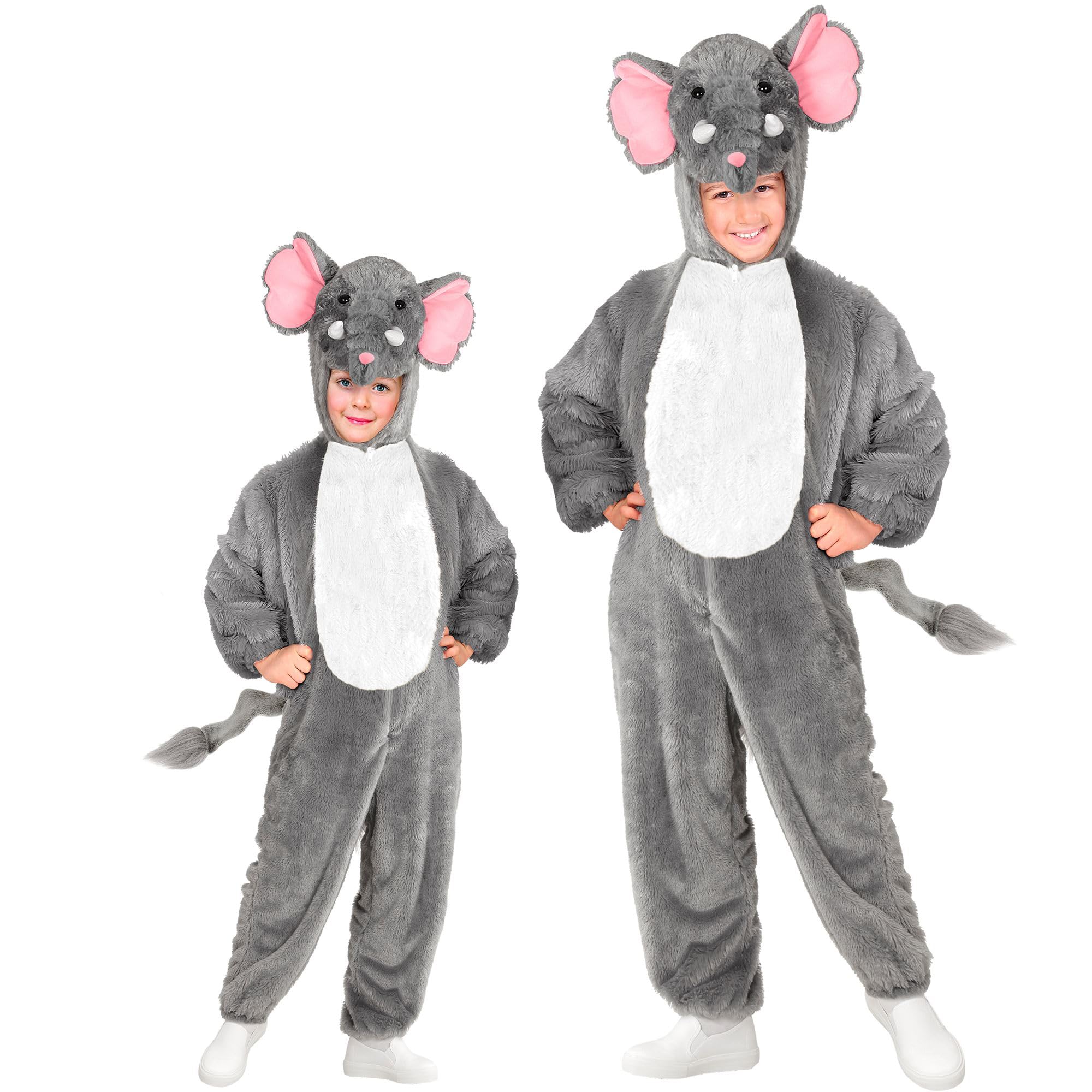W WIDMANN MILANO Party Fashion - disfraz infantil elefante, mono de felpa, disfraz animales, disfraces