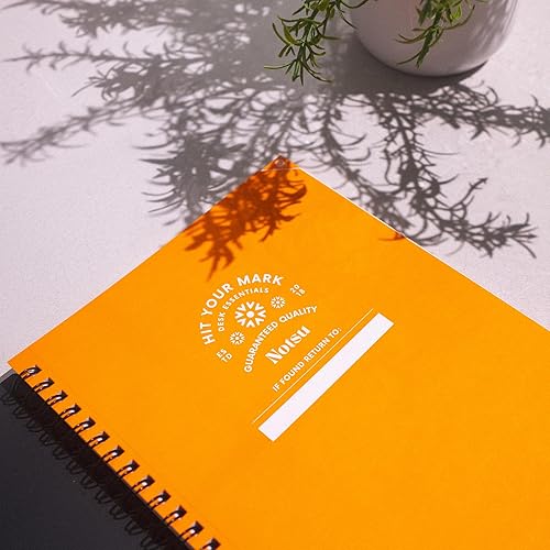 Miniatura 5 de Notsu Cuaderno de puntos  Planificador minimalista de cuadrícula de puntos, 100 páginas sin fecha, papel grueso de 120 gsm, tamaño A5 5.8 x 8.3