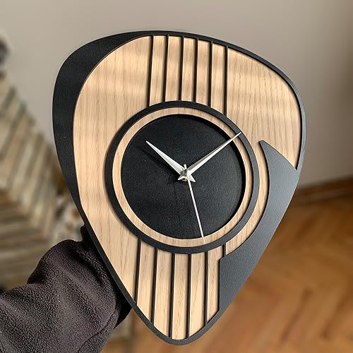 Miniatura 4 de goodtime Reloj de guitarra de madera, regalo de músico, reloj para hombres, regalo de guitarra, decoración de cueva de hombre, decoración de sala de