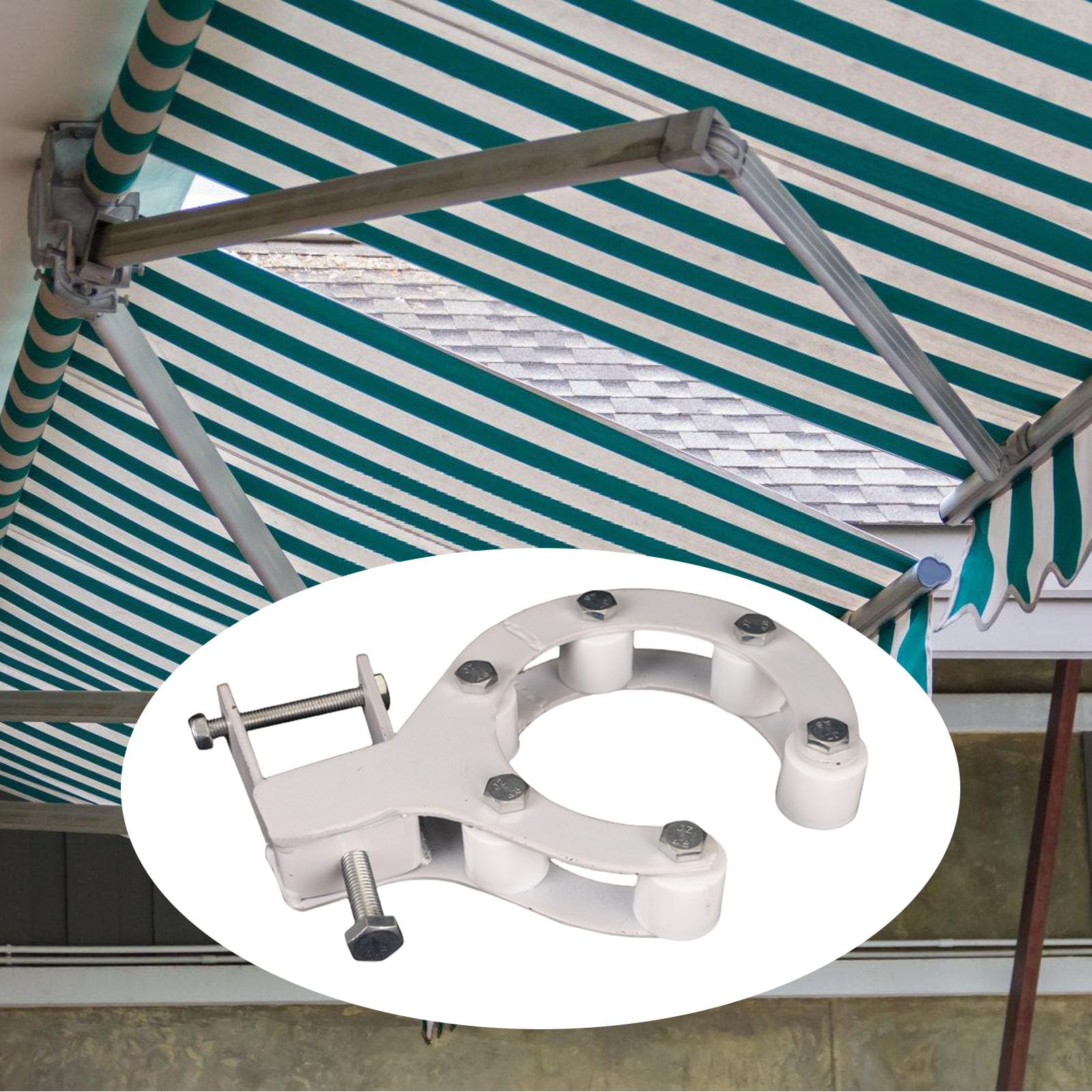Markisenhalterung für den Außenbereich, einziehbares Markisenzubehör, Balkon, Garten, Aluminiumhalter für den Außenbereich